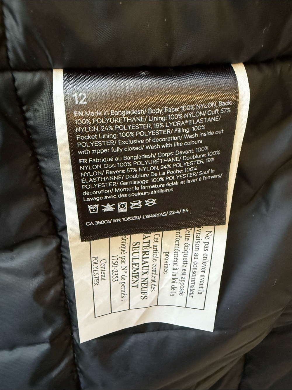 lululemon Apres It All Jacket - black size 12 - Picture 10 of 11